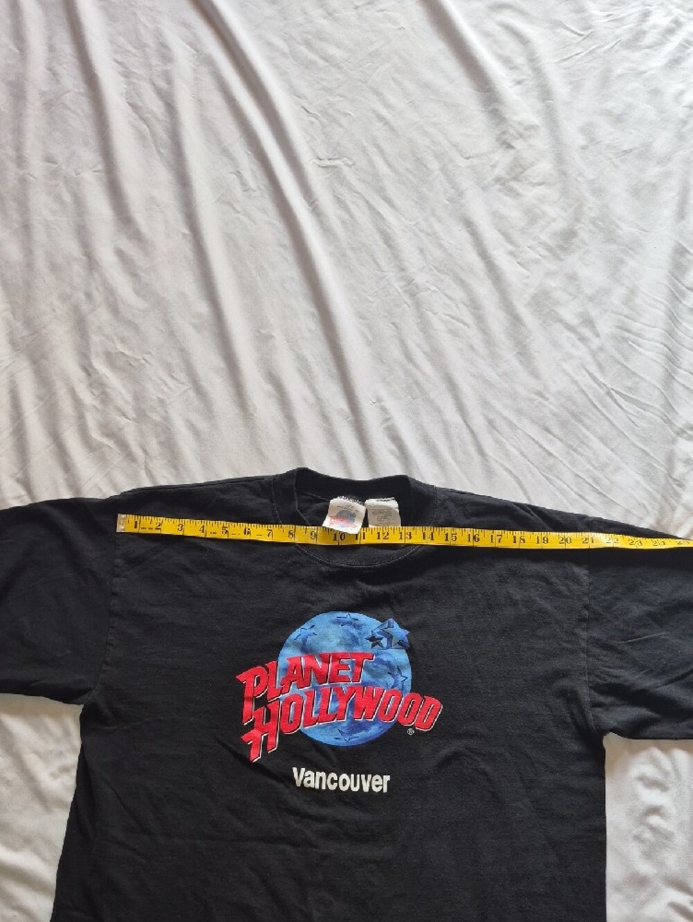 Vintage 90's Planet Hollywood Vancouver Black Graphic Tee - Men's Short Sleeve - Picture 8 of 10